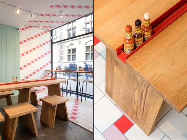 餐饮空间,快餐店设计,Salsa Shop餐厅,荷兰海牙,国外餐厅设计